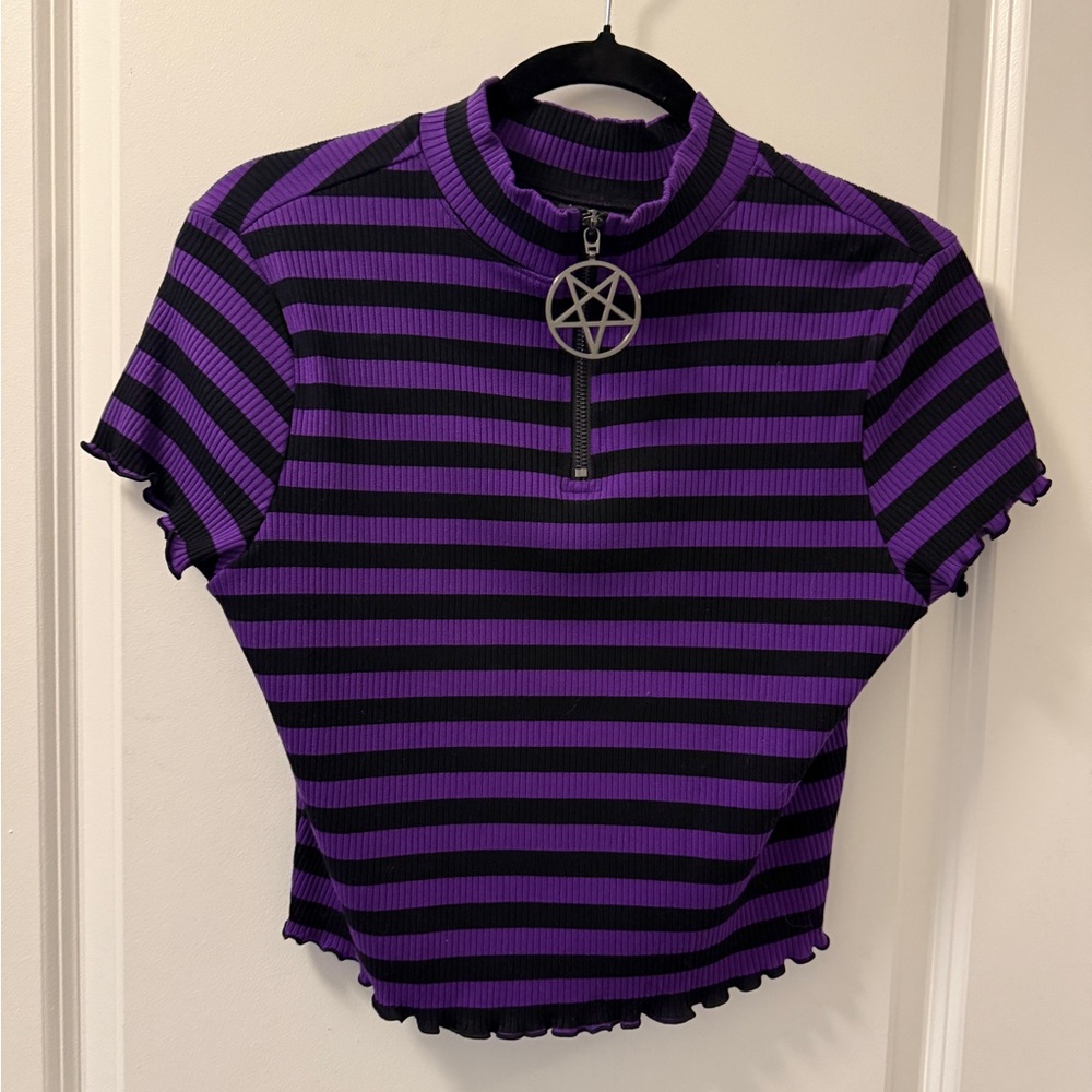 Killstar Malkin Crop Top Purple NWT